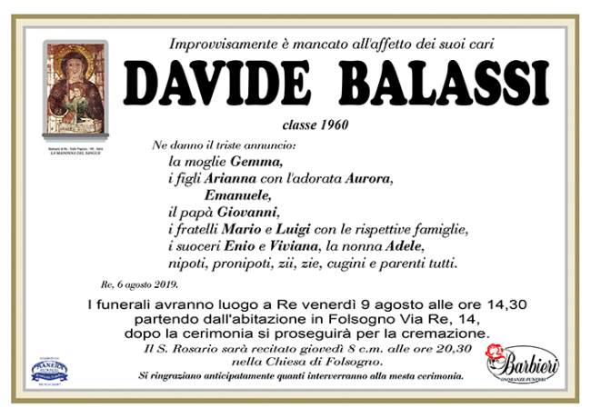 ANNUNCIO Davide Balassi