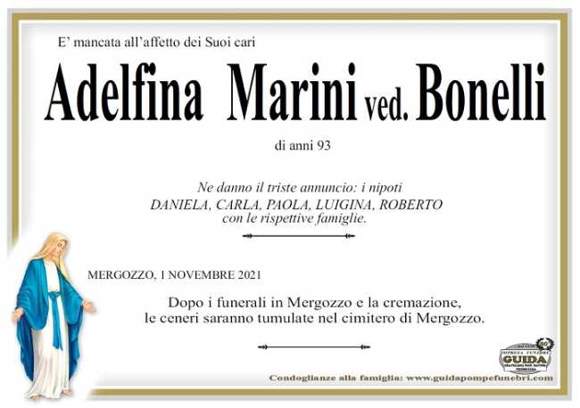 Adelfina Marini ved. Bonelli