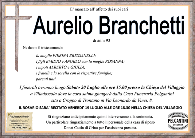 BRANCHETTI aurelio