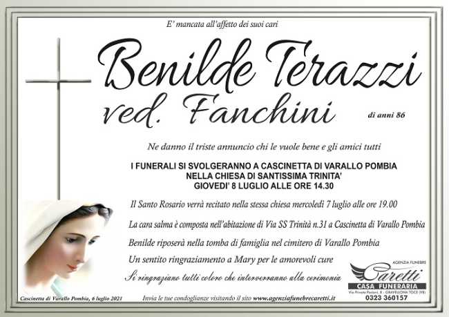 Benilde Terazzi ved. Fanchini