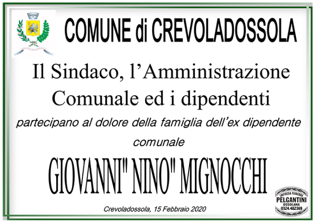 COMUNE CREVOLA mignocchi