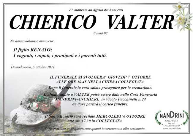 Chierico Valter