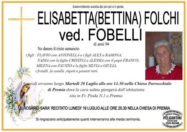 Elisabetta Bettina Folchi ved. Fobelli