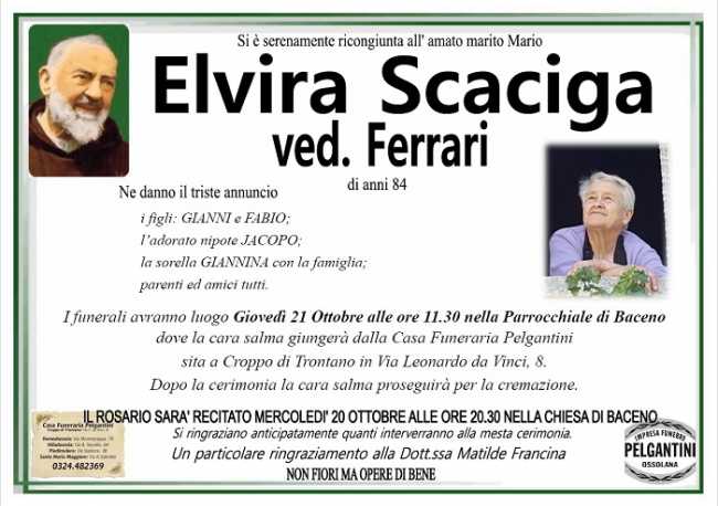 Elvira Scacigaa ved. Ferrari