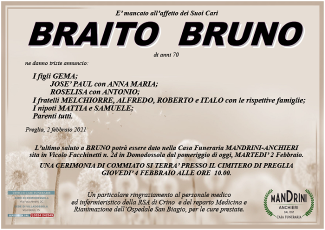 FUNEBRE BRAITO BRUNO