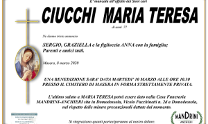 FUNEBRE CIUCCHI MARIA TERESA