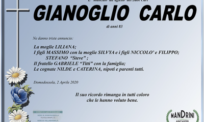FUNEBRE GIANOGLIO CARLO