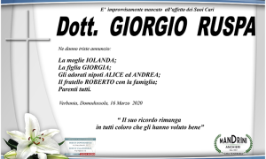 FUNEBRE GIORGIO RUSPA