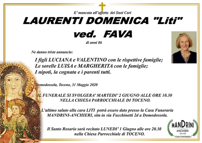 FUNEBRE LAURENTI DOMENICA