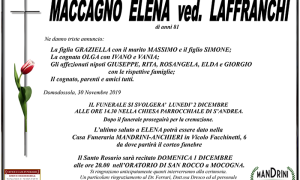 FUNEBRE MACCAGNO ELENA