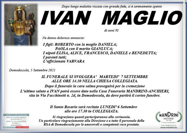 FUNEBRE MAGLIO IVAN