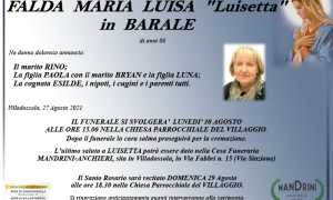 FUNEBRE MARIA LUISA FALDA