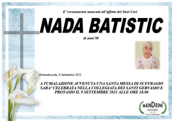 FUNEBRE NADA BATISTIC