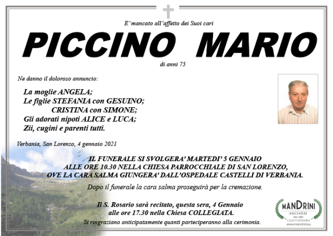 FUNEBRE PICCINO MARIO