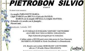 FUNEBRE PIETROBON SILVIO
