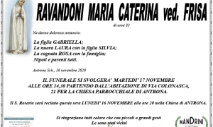 FUNEBRE RAVANDONI MARIA CATERINA