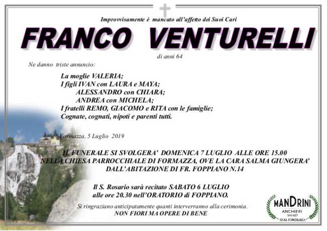 FUNEBRE VENTURELLI