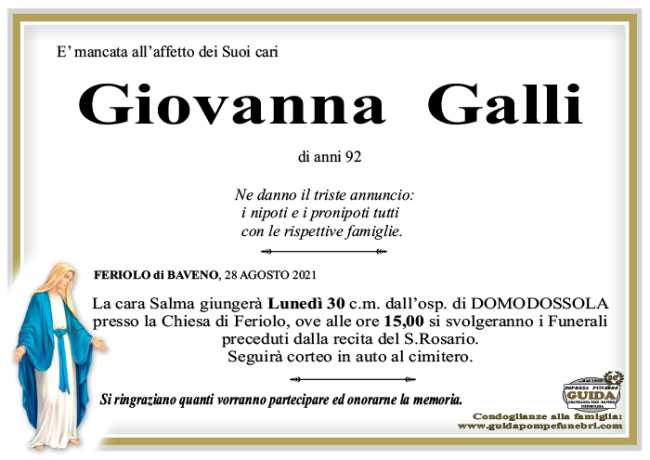 GIOVANNA GALLI