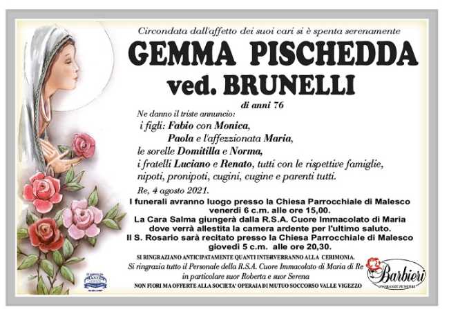 Gemma Pischedda ved. Brunelli