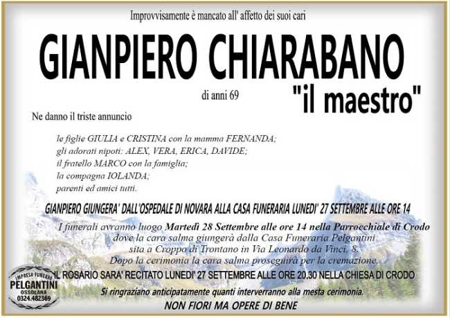 Gianpiero Chiarabano il maestro