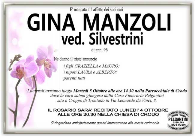 Gina Manzoli ved. Silvestrini