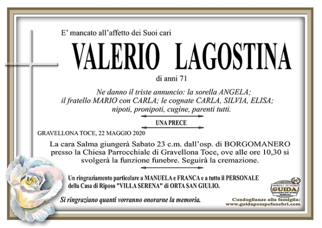 LAGOSTINA VALERIO