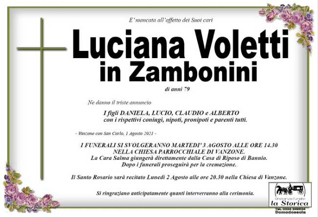 Luciana Voletti in Zambonini
