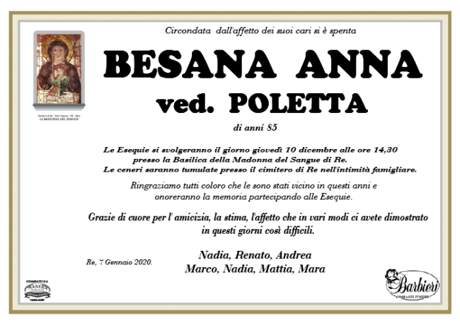 MADONNA di RE BESANA ANNA