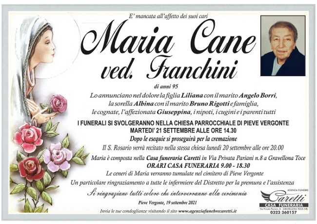 Maria Cane ved. Franchini