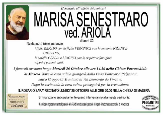 Marisa Senestraro ved. Ariola