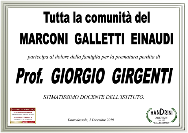 PARTECIPAZIONE marconi galletti einaudi
