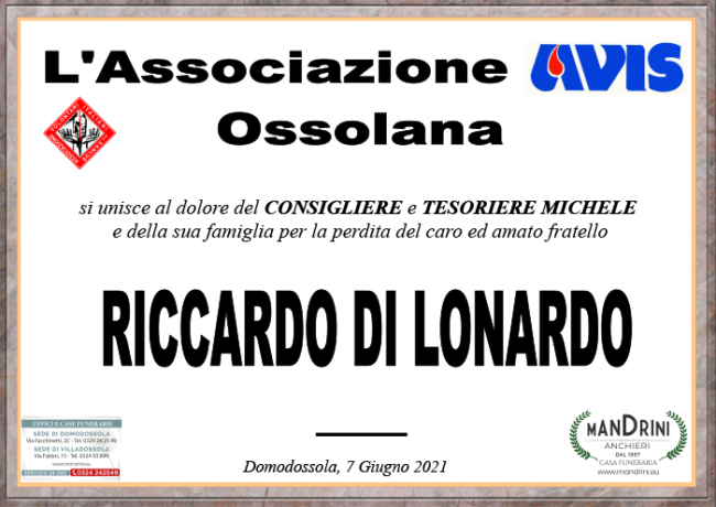 PARTECIPAZIONI AVIS per DI LONARDO