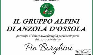 Partecipazione Alpini Anzola per Pio Borghini