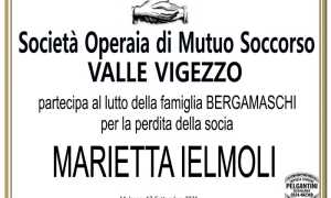 Partecipazione Società Operaia Valle Vigezzo per Marietta Ielmoli