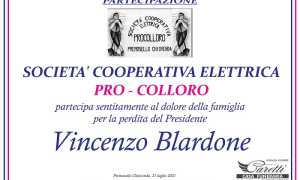 Partecipazione Società Pro Colloro per Vincenzo Blardone