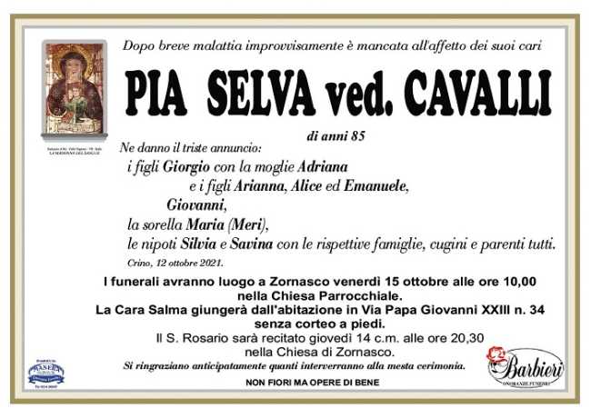 Pia Selva ved. Cavalli