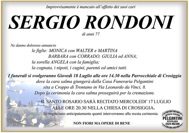 RONDONI sergio