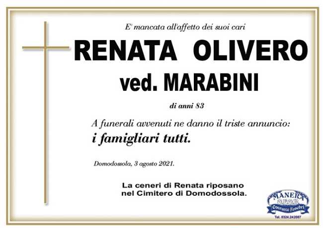 Renata Oliviero ved. Marabini