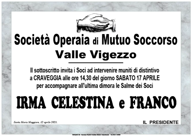 SOCIETA OPERAIA IRMA CELESTINA