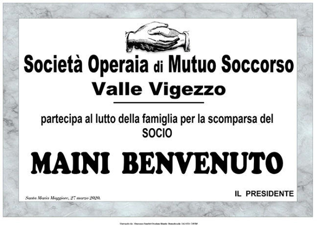SOCIETA OPERAIA Maini