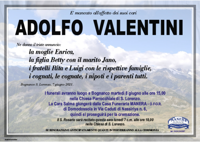 adolfo annuncio Valentini Apng