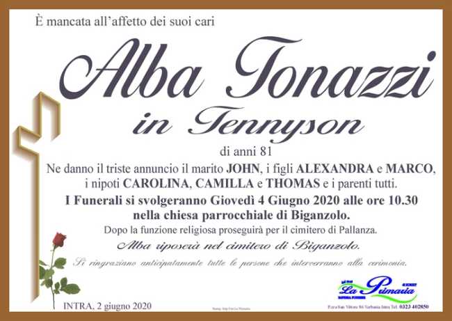 alba tonazzi in tennyson