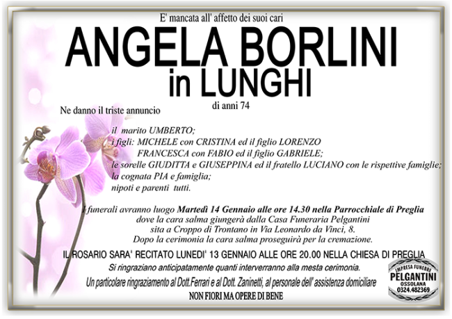 angela in lunghi BORLINI