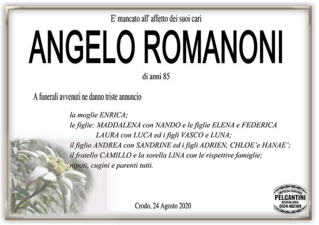 angelo ROMANONI