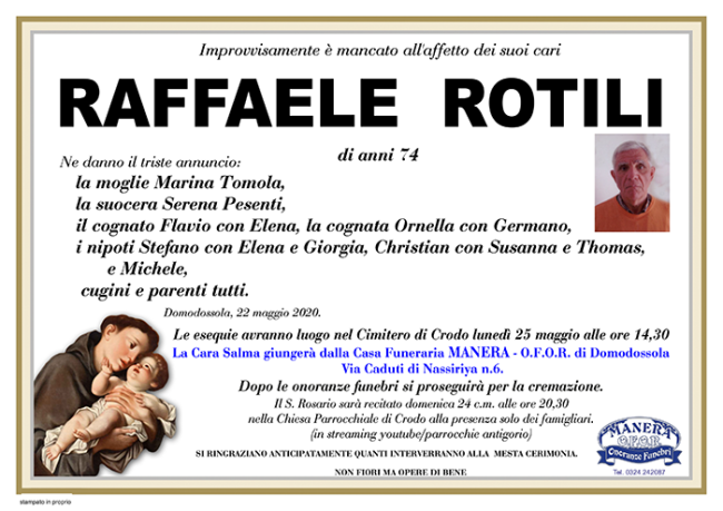 annuncio Rotili Raffaele