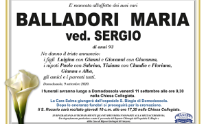 annuncio Balladori Maria