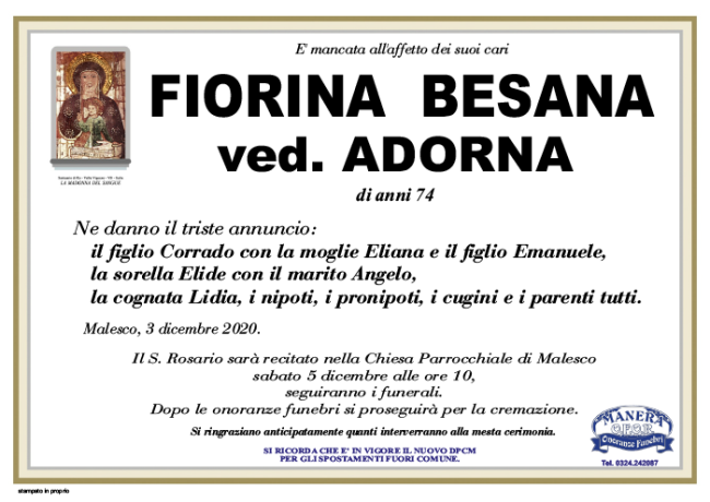 annuncio Besana Fiorina