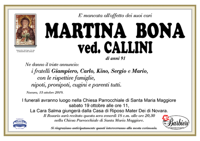 annuncio Bona Martina