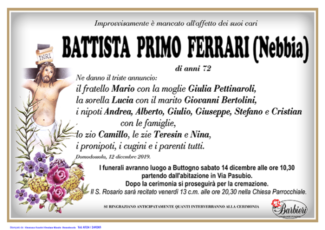 annuncio Ferrari Battista