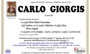 annuncio Giorgis Carlo c